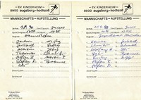  Aufstellungen 