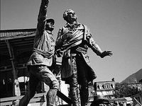 Statue in Charmonix  
